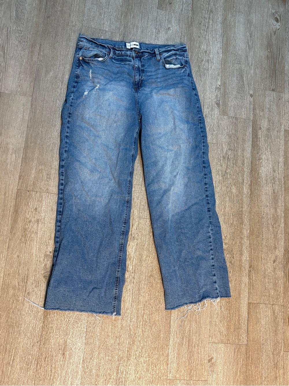FASHION NOVA DENIM WIDE LEG JEANS SIZE 16